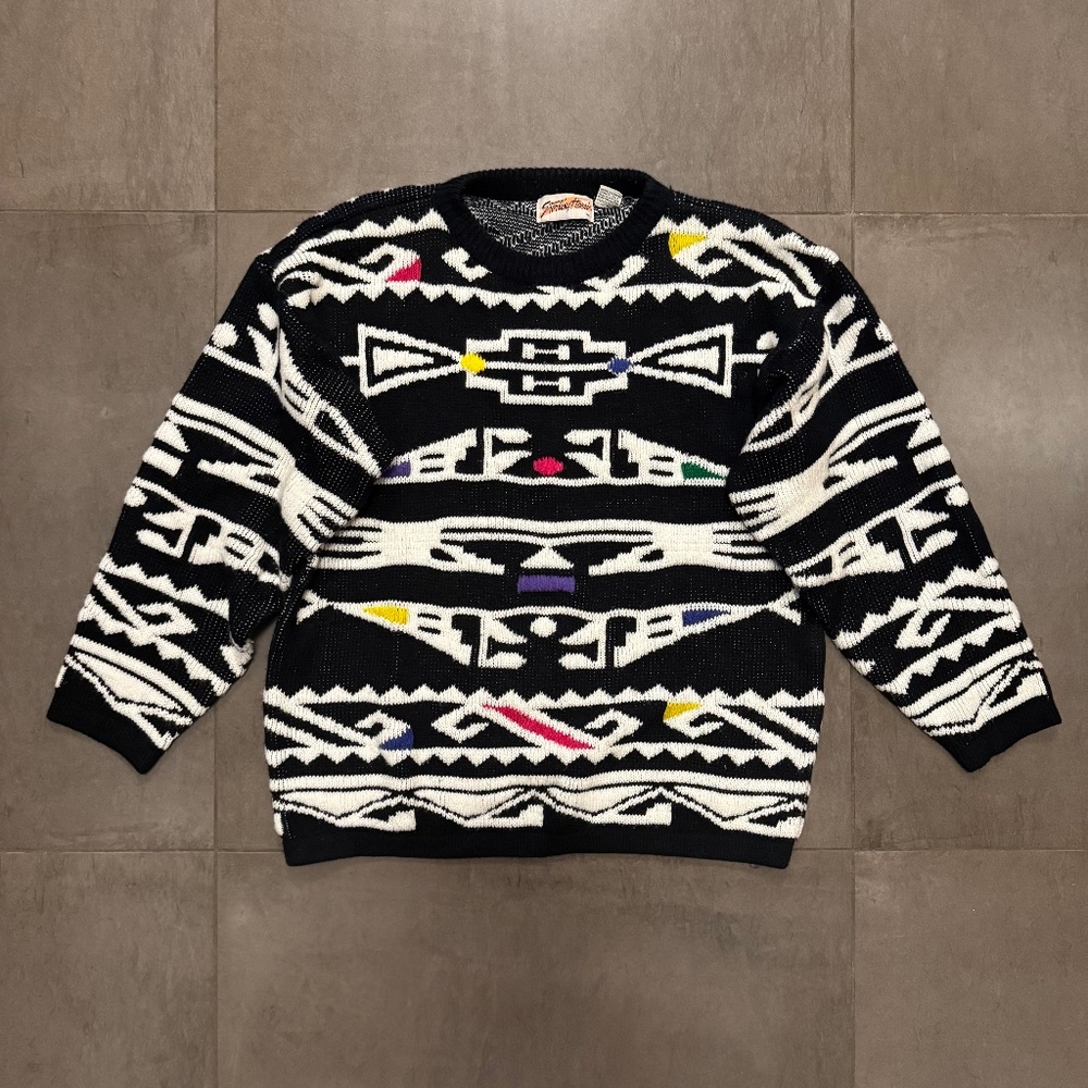 Sterling Harris Vintage Aztec Print Sweater - Men’s Large